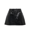 AGOLDE FAUX-LEATHER MINISKIRT