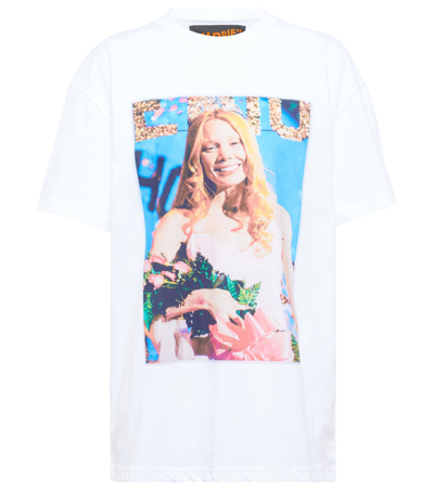 Jw Anderson Carrie-print Short Sleeve T-shirt In Multicolor