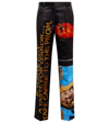 Jw Anderson X 'carrie' Straight Leg Satin Pants In Black