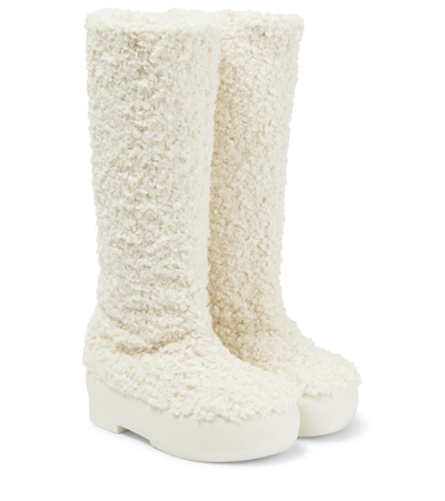 Gia Borghini Gia 16 Knee-high Platform Boots In White