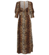 RIXO LONDON KAREN LEOPARD-PRINT CRÊPE MIDI DRESS