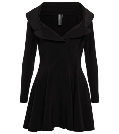 Norma Kamali Fit-and-flare Minidress In Black