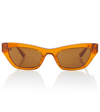 Versace Cat-eye Monogram Sunglasses In 0
