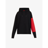424 Contrast Panel Sleeve Cotton-jersey Hoody In Black