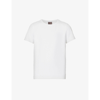 Oscar Jacobson Kyran Crewneck Stretch-cotton T-shirt In White