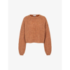 Aligne Guan Relaxed-fit Recycled Polyester-blend Knitted Jumper In Butterscotch