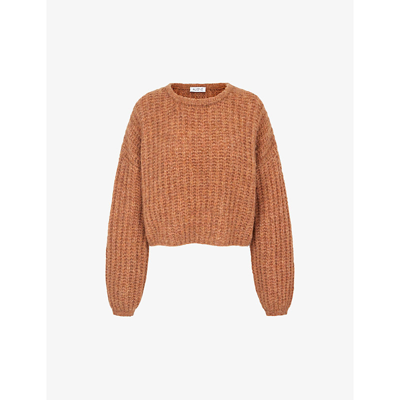 Aligne Guan Relaxed-fit Recycled Polyester-blend Knitted Jumper In Butterscotch