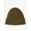 The Inoue Brothers Ribbed Alpaca-wool Beanie In Khaki