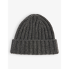 The Inoue Brothers Ribbed Alpaca-wool Beanie In Grey