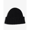 The Inoue Brothers Ribbed Alpaca-wool Beanie In Black