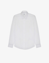 Reiss Kiana Slim-fit Cotton-stretch Shirt In White