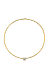 Mindi Mond 18kt Yellow Gold Clarity Cube Diamond Choker In Gold