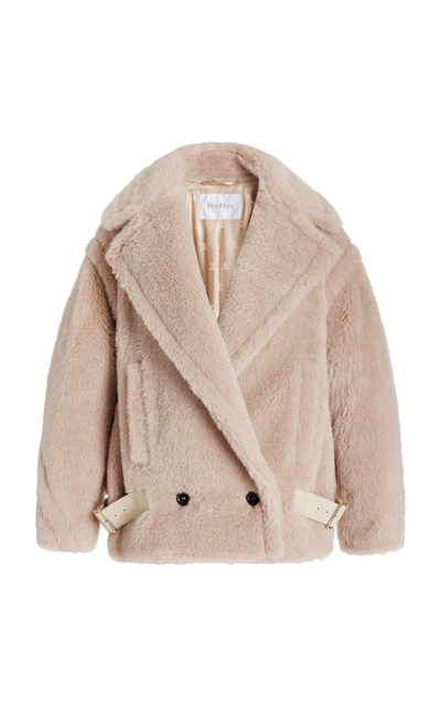 Max Mara Women's Caserta Alpaca; Wool; And Silk-blend Teddy Jacket In Sabbia