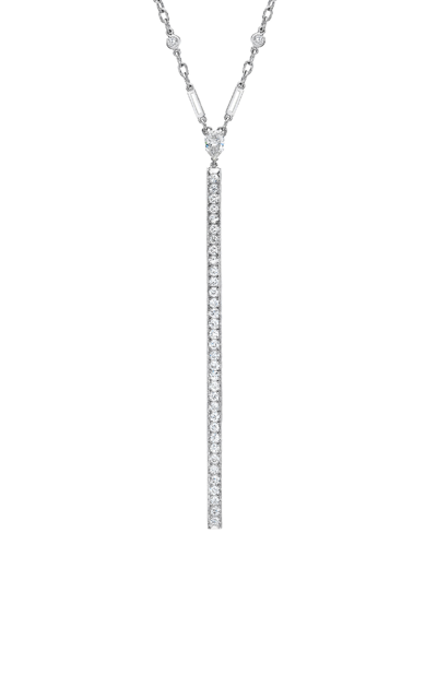 Mindi Mond Women's 'tiffany & Co' Vintage Diamond Bar Long Necklace In White