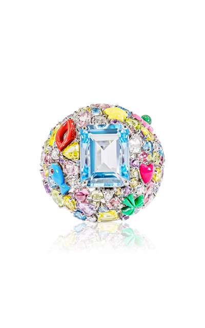 Aisha Baker Bubblegum 18k Gold Multi-stone Ring