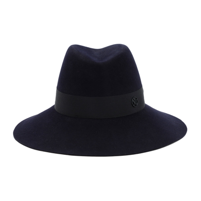 Maison Michel Kate Waterproof Felt Fedora Hat In Blue