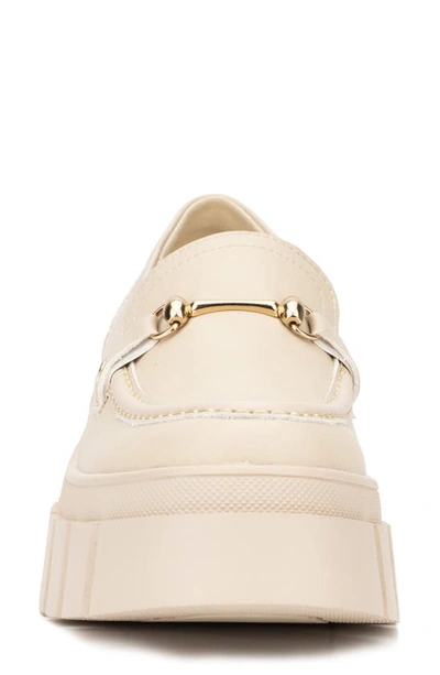 New York And Company Seraphina Platform Loafer In White