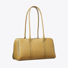 Tory Burch Marshmallow Satchel In Ash Green/classic Brown
