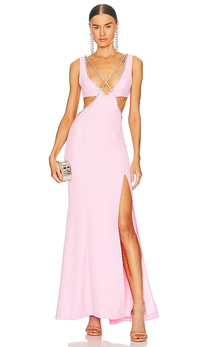 Majorelle Matteson Gown In Pink
