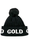 Goldbergh Hodd Faux Fur Beanie In 9000 Black