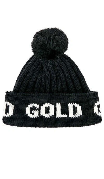 Goldbergh Hodd Faux Fur Beanie In Black