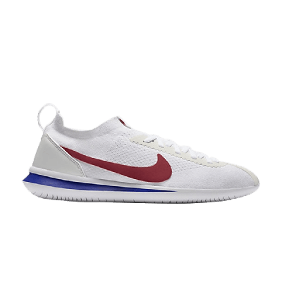 Pre-owned Nike Cortez Flyknit 'forrest Gump' In White