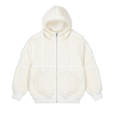 Pre-owned Palace Sherpa Hooded Jacket 'off White'