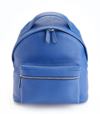 Royce New York Pebble Grain Leather 13" Laptop Backpack In Cobalt Blue
