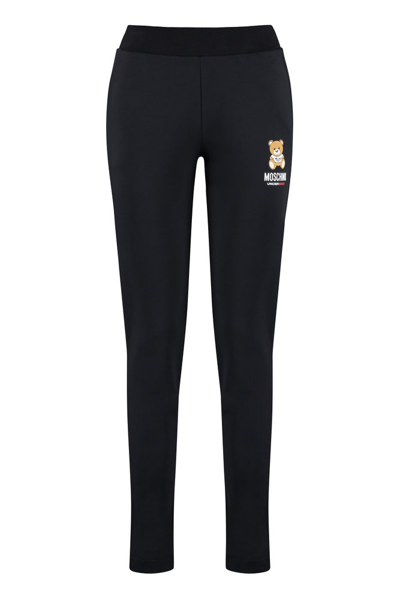 Moschino Logo-print Track Trousers In Black