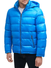 GUESS MEN'S QUILTED ZIP UP PUFFER JACKET