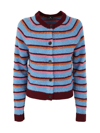 Ps By Paul Smith Womens Knitted Cardigan With Buttons In Multicolor