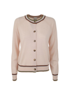 Paul Smith Womens Knitted Cardigan With Buttons In White