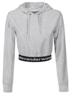 ALEXANDER WANG ALEXANDER WANG WOMEN'S GREY OTHER MATERIALS SWEATSHIRT,4CC1211197GRIGIO S