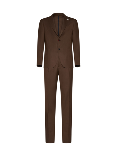 Lardini Suit In Marrone