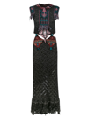 ETRO CUT-OUT DETAIL PATTERNED SLEEVELESS DRESS