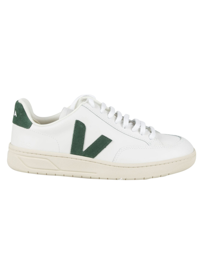 Veja V Logo Patched Sneakers In White