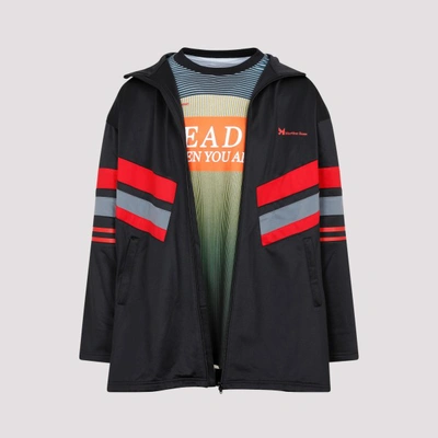 Martine Rose Twin Set Track Jacket In Black Red