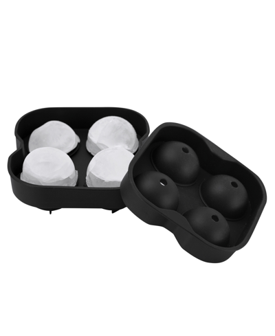 Cambridge 4 Sphere Silicone Ice Mold In Black