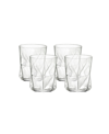 Bormioli Rocco Cassiopea 4-piece Double Old Fashioned Glass In Clear