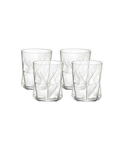 Bormioli Rocco Cassiopea 4-piece Double Old Fashioned Glass In Clear