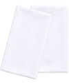 MARTHA STEWART COLLECTION SNOWFLAKE CARVED HAND TOWEL SET, 16" X 28", CREATED FOR MACY'S BEDDING