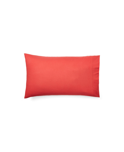 Lauren Ralph Lauren Flannel Pillowcase Pair, King Bedding In Red
