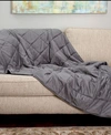 SEALY QUILTED PLUSH WEIGHTED BLANKET