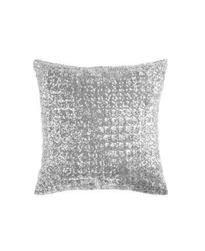 Lush Decor Sequins Decorative Pillow, 20" X 20" In Silver-tone