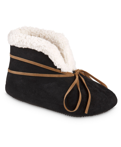 Isotoner Signature Women's Rory Bootie Slippers In Black