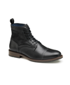 Johnston & Murphy Men's Xc Flex Raleigh Cap Toe Shearling Boots In Black