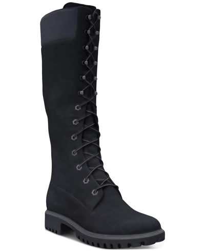 Timberland Women's Premium Waterproof Boots From Finish Line In Black Nubuck