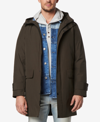 MARC NEW YORK MEN'S TUCKER OXFORD PARKA WITH REMOVABLE QUILTED LINER