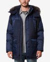 Marc New York Men's Tripp Oxford Poly & Faux Wool Combo Down Parka In Ink