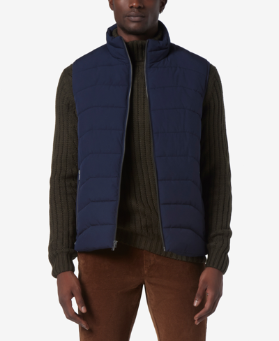 Marc New York Men's Garrick Stretch Packable Quilted Vest In Ink